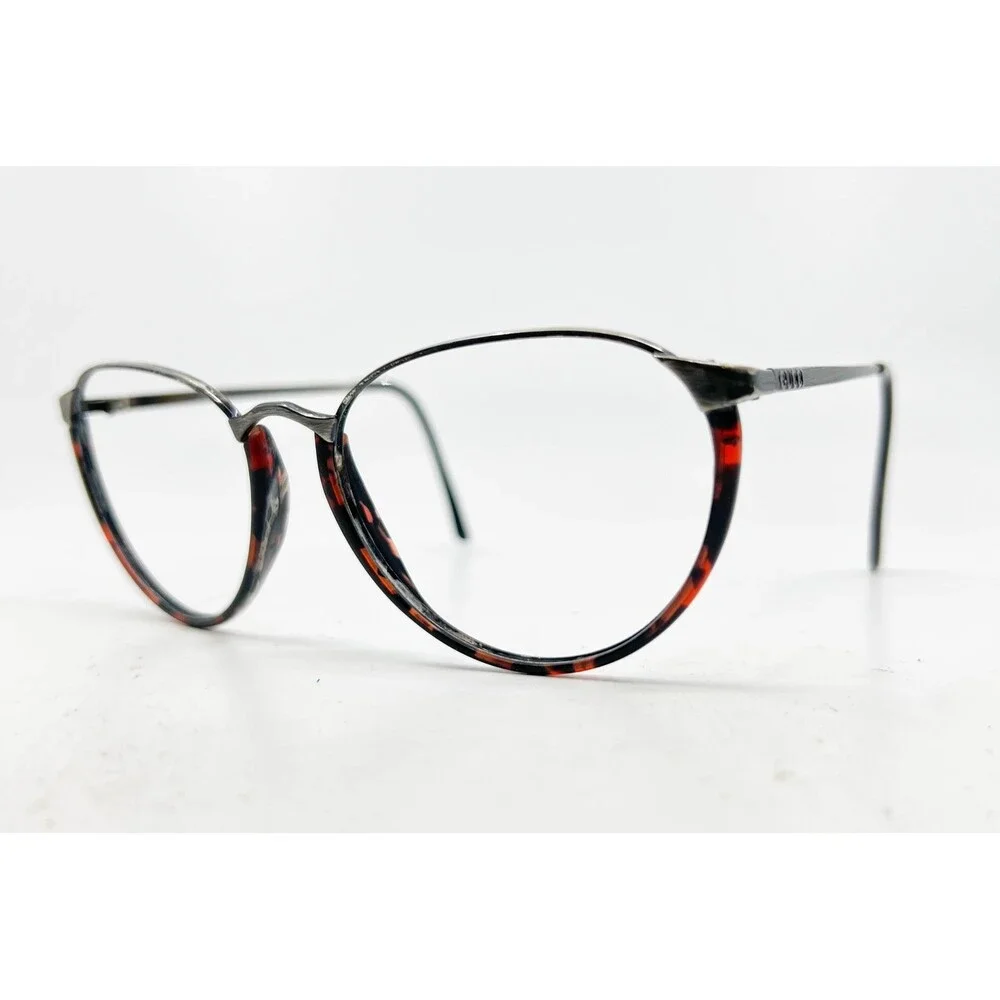 Gucci GG 2326 53M Womens Eyeglasses Frames Silver Tortoise Shell Italy Vintage